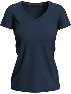 Vneck Women Dámské tričko s výstřihem do V blue midnight model 22478432 - Stedman