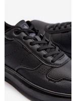 Lehké pánské tenisky na platformě z ekokože černé Uziran Lehké pánské tenisky na platformě z ekokože černé Uziran