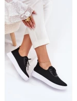 Materiálové Nazouvací Sportovní Boty Na Platformě Dámské Černé Kalyra Materiálové Nazouvací Sportovní Boty Na Platformě Dámské Černé Kalyra