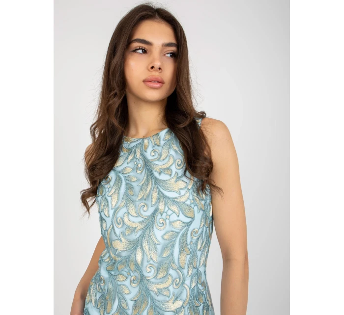 Šaty NU SK světle modrá model 21049382 - FPrice Šaty NU SK světle modrá model 21049382 - FPrice