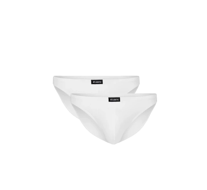 Pánské slipy z Pima bavlny ATLANTIC Mini 2Pack - bílá