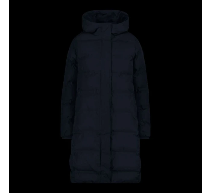 Dámský zimní kabát s kapucí CMP zateplená nepromokavá bunda černá (34K0096/N950)