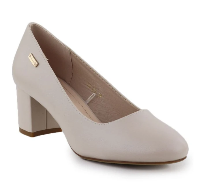 Lodičky Sergio Leone PB178 v tělové barvě s jehlovým podpatkem