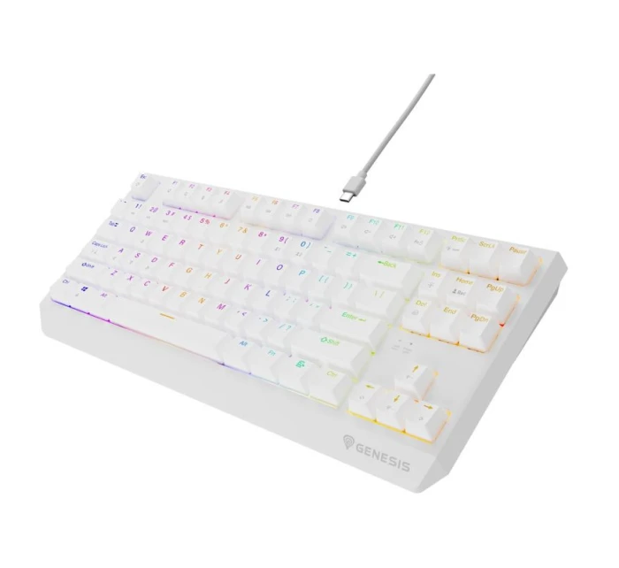model 21716571 230 TKL Herní klávesnice USB QWERTY US English White - Genesis model 21716571 230 TKL Herní klávesnice USB QWERTY US English White - Genesis