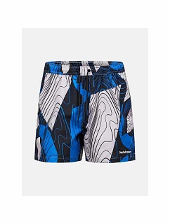 Pánské plavky PEAK PERFORMANCE M Graphic Swim Shorts, modrá barva