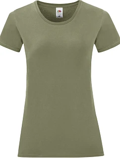 Fruit of the Loom Lady-Fit Iconic 150 T Dámské tričko 16.1432 classic olive