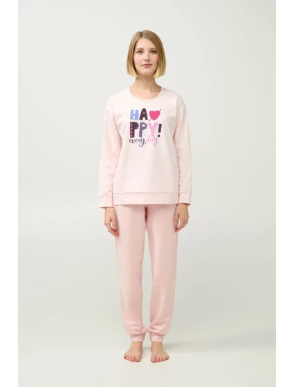 Zimní dámské pyžamo s manžetami model 20833405 - Vamp