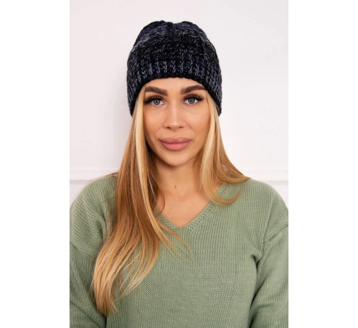 Fleecová čepice Melisa K241 černá+modrá Fleecová čepice Melisa K241 černá+modrá