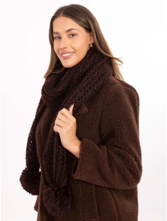 Szalik AT SZ S model 21488763 ciemny brązowy - FPrice