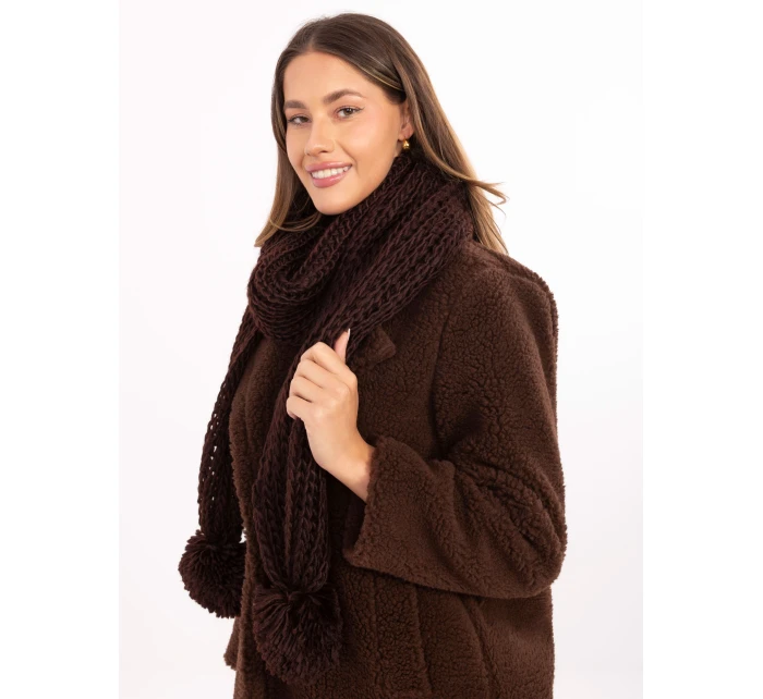 Szalik AT SZ S model 21488763 ciemny brązowy - FPrice