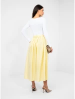 Spódnica IT SD model 22011449 jasny żółty - FPrice Spódnica IT SD model 22011449 jasny żółty - FPrice