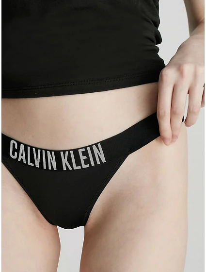 Dámské plavkové kalhotky model 20298085 BEH černé - Calvin Klein Dámské plavkové kalhotky model 20298085 BEH černé - Calvin Klein