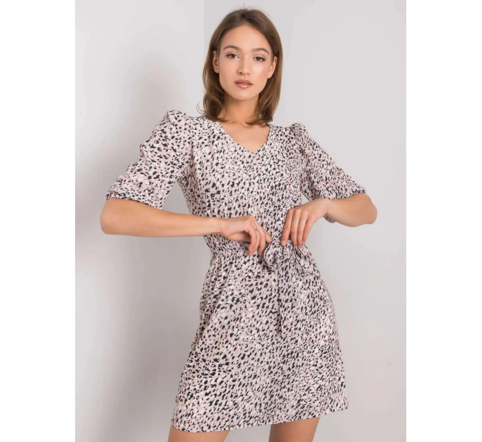 Dámské šaty LK SK model 22020908 Pudr růžová vzor Lakerta - FPrice