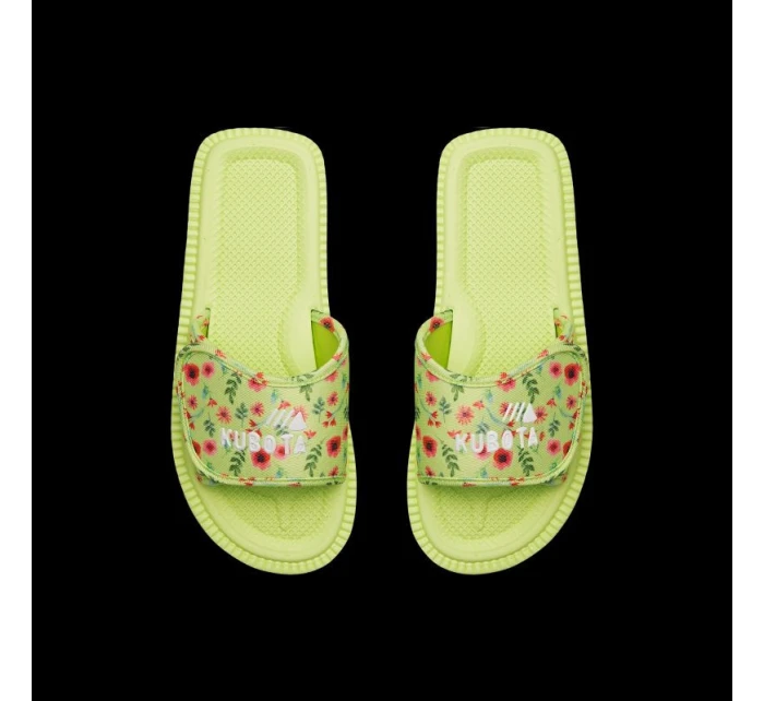 Kubota klopy na suchý zip vícebarevné květinově zelené K25SS-100-001-18-1