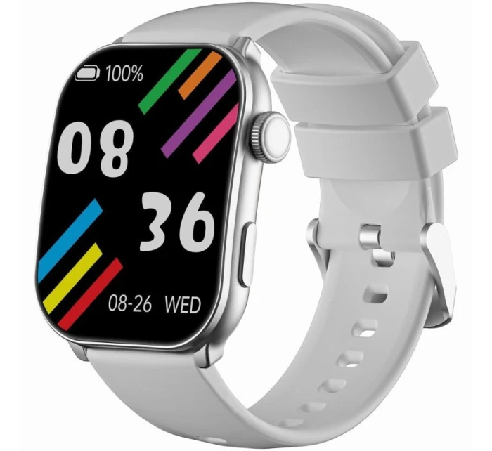 Dámské chytré hodinky GRAVITY GT28-10 Řemínek + náramek Bílá Stříbrná Dámské chytré hodinky GRAVITY GT28-10 Řemínek + náramek Bílá Stříbrná