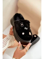 Dámské Kožené Pantofle Na Silné Podešvi S Černé model 21677965 - Boto Dámské Kožené Pantofle Na Silné Podešvi S Černé model 21677965 - Boto