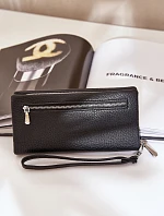 Velká Dámská Peněženka S Vzorováním Eko Kůže Černá Martiel