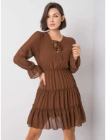 Šaty DHJ SK 12310.61P hnědá Šaty DHJ SK 12310.61P hnědá