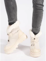 Trendy  sněhule hnědé dámské platforma