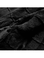 Černá kožešinová dámská bunda (CX009-1) Černá kožešinová dámská bunda (CX009-1)