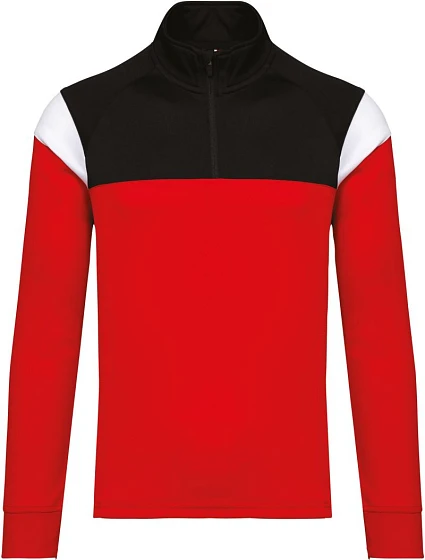 Kariban ProAct PA 387 Tréninková mikina s 1/4 zipem 20.P387 sporty red/black Kariban ProAct PA 387 Tréninková mikina s 1/4 zipem 20.P387 sporty red/black