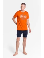 Led pyžamo model 17584550 Oranžová a tmavě modrá - Henderson