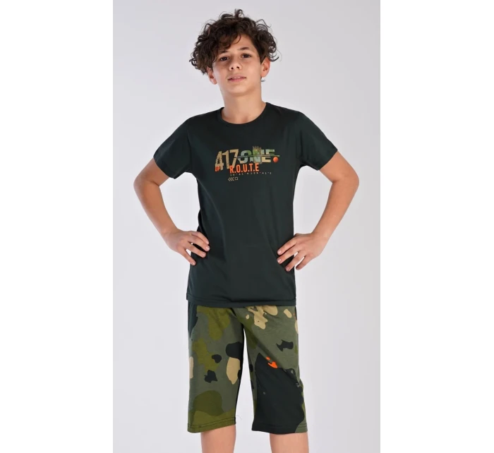 Dětské pyžamo kapri Army