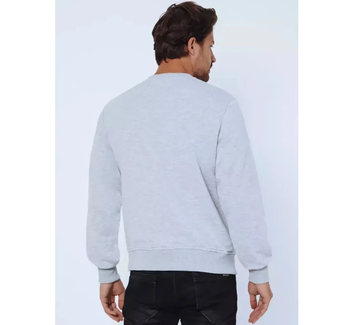 Pánská šedá mikina model 21963579 - Dstreet