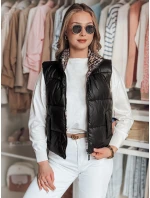Dámská krátká oboustranná vesta CHIPUFF černá FashionStreet TY4822