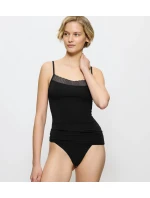 Feel of Modal Spaghetti Top - BLACK - TRIUMPH BLACK - TRIUMPH Feel of Modal Spaghetti Top - BLACK - TRIUMPH BLACK - TRIUMPH