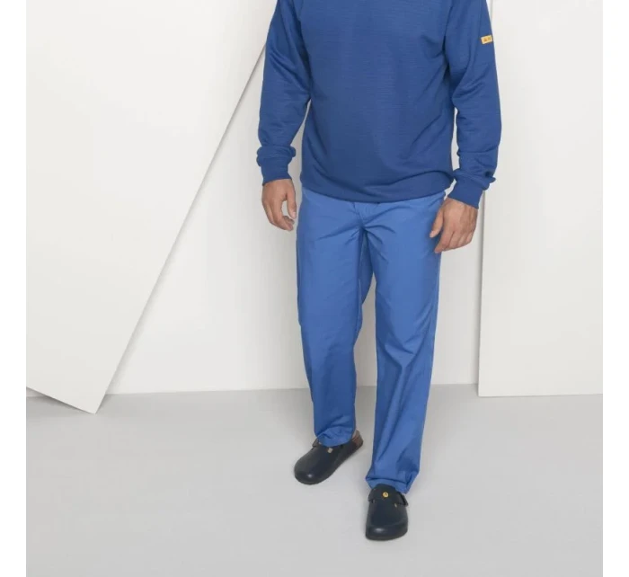 Dámské dřeváky Birkenstock Boston ESD Blue z přírodní kůže úzké úzké (0061388) Dámské dřeváky Birkenstock Boston ESD Blue z přírodní kůže úzké úzké (0061388)