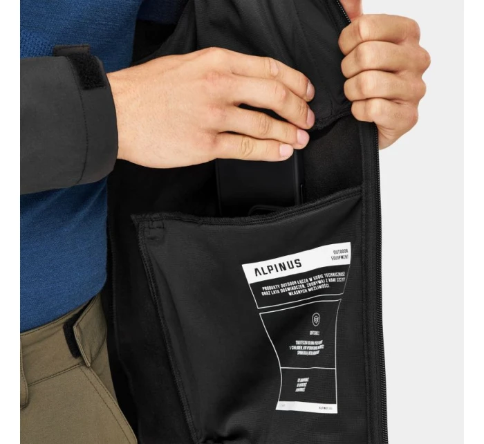 Alpinus Stenshuvud softshellová bunda černá BR43371 pánské