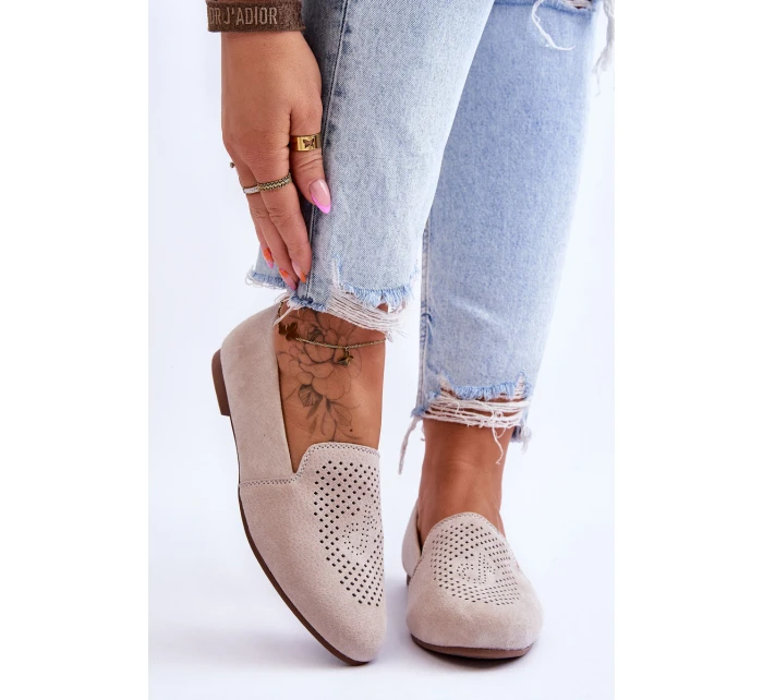 Semišové pohodlné mokasíny Béžove model 21615627 - S.Barski Semišové pohodlné mokasíny Béžove model 21615627 - S.Barski