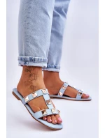 Dámské pantofle s velkými cvočky Modrý Mercure Dámské pantofle s velkými cvočky Modrý Mercure