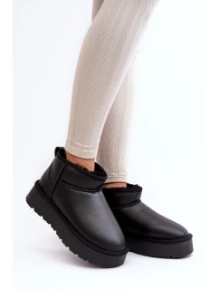 Kožené Dámské Na Platformě Černé model 21639040 - Boto
