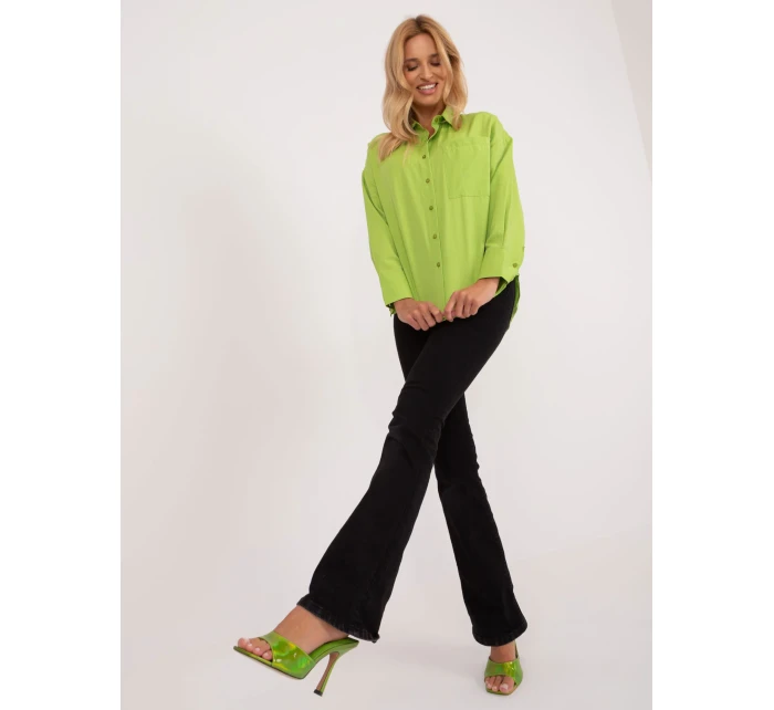 Košile BA KS 0274.47 limetkově zelená Košile BA KS 0274.47 limetkově zelená