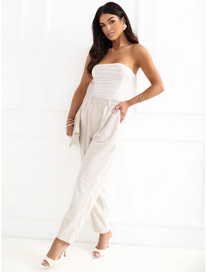 Spodnie RV SP model 22109769 jasny beżowy - FPrice Spodnie RV SP model 22109769 jasny beżowy - FPrice