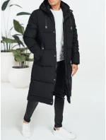 Pánská zimní bunda s kapucí černá TX5068