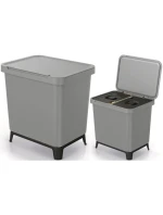 SORTIBOX 2W1 SMOOTH GRAY odpadkový koš