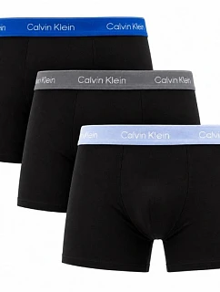Calvin Klein pánské boxerky Relaxed, 3 ks v balení, módní bavlněné, černé a modré