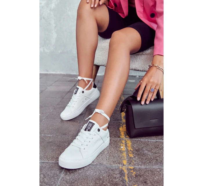 Kožené tenisky Big Star JJ274211 bílé a Černá