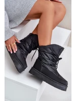 Sněhule na platformě se zipem Big Star model 21678314 Černé - Big Star Shoes