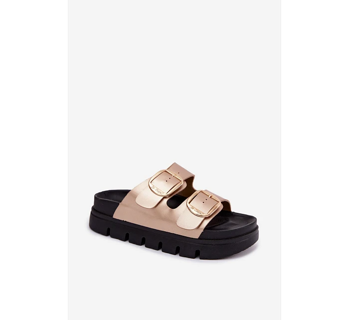 Dámské nazouváky s přezkami  Zlaté model 22123016 - Lee Cooper