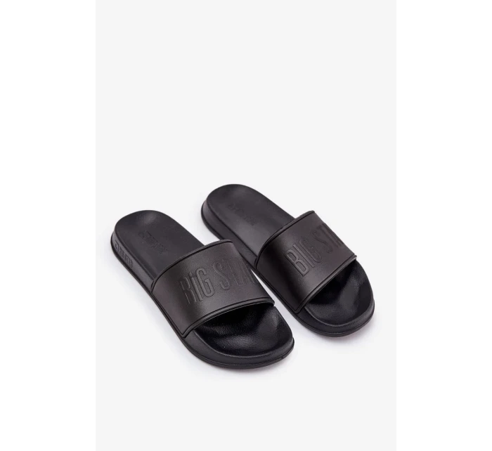 Pánské lehké pěnové pantofle Big Star – černé Pánské lehké pěnové pantofle Big Star – černé