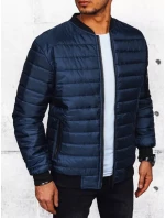 Pánská prošívaná bunda bomber navy blue FashionStreet TX4416