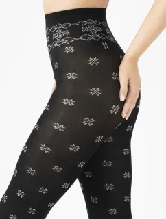 Dámské punčochové kalhoty Fiore G 6077 Snowflake 40 den 2-4