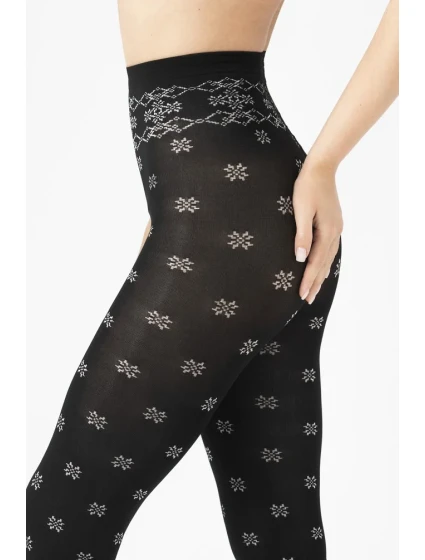 Dámské punčochové kalhoty Fiore G 6077 Snowflake 40 den 2-4