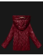 kurtka damska z kapturem Goodlookin ciemny czerwony model 22019149 - S'WEST