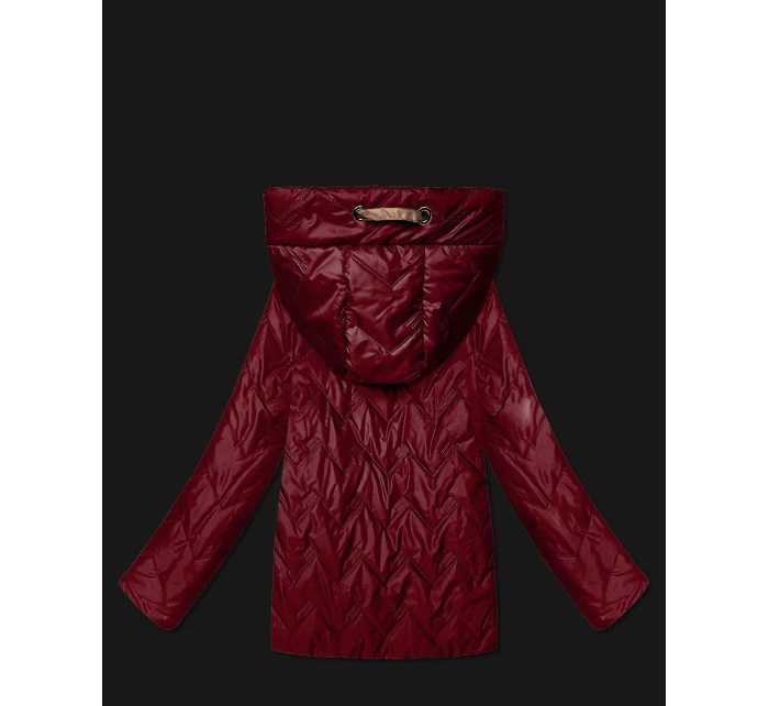 kurtka damska z kapturem Goodlookin ciemny czerwony model 22019149 - S'WEST