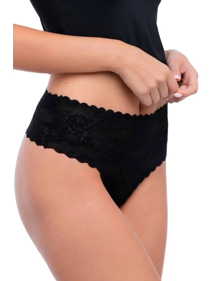 Dámská tanga Bellie black maxi - JULIMEX